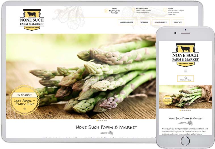 None Such Farm & Market Website Designer